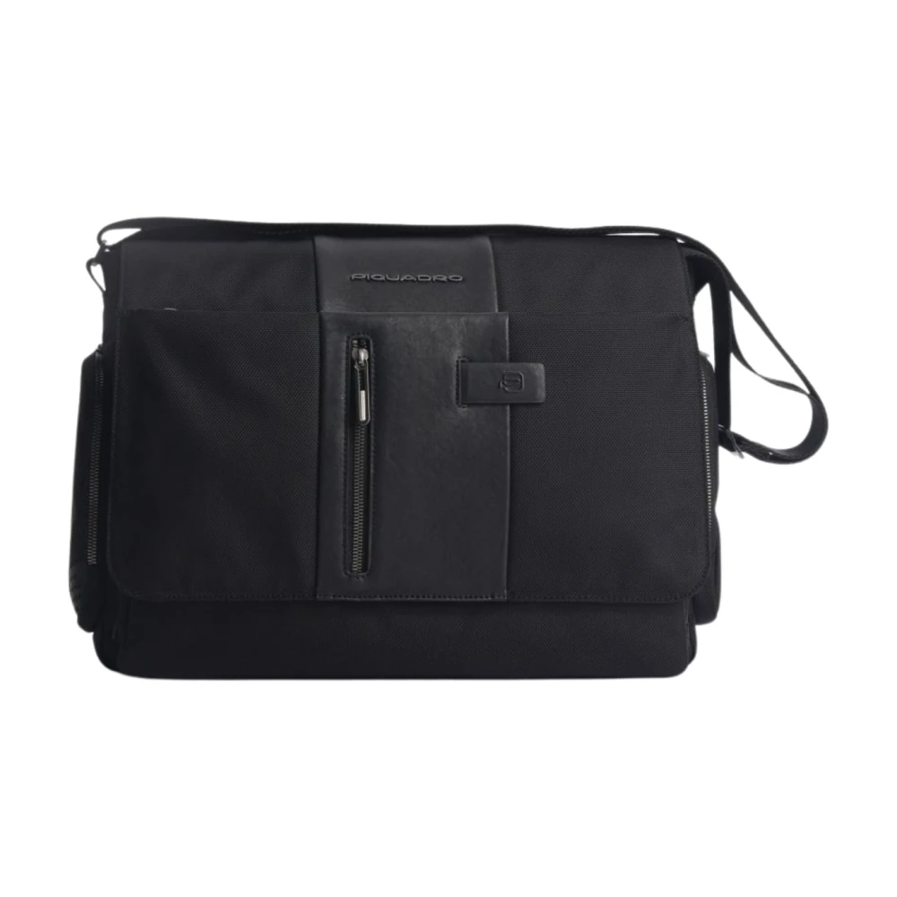 Piquadro Homme Noir Sacs, Taille: One Size Sac Messenger Écologique Cuir