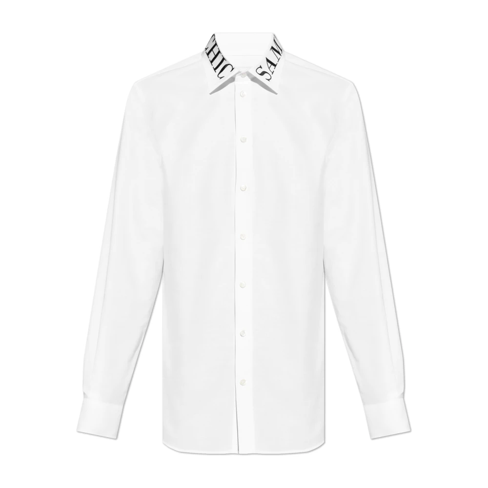 Moschino Katoenen overhemd White Heren