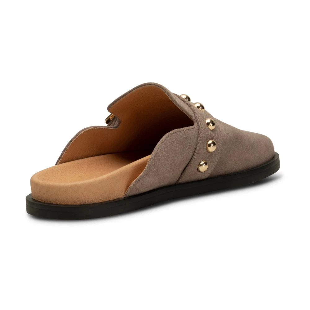 Shoe the Bear Siri Gesp Klomp Suède Taupe Beige Dames