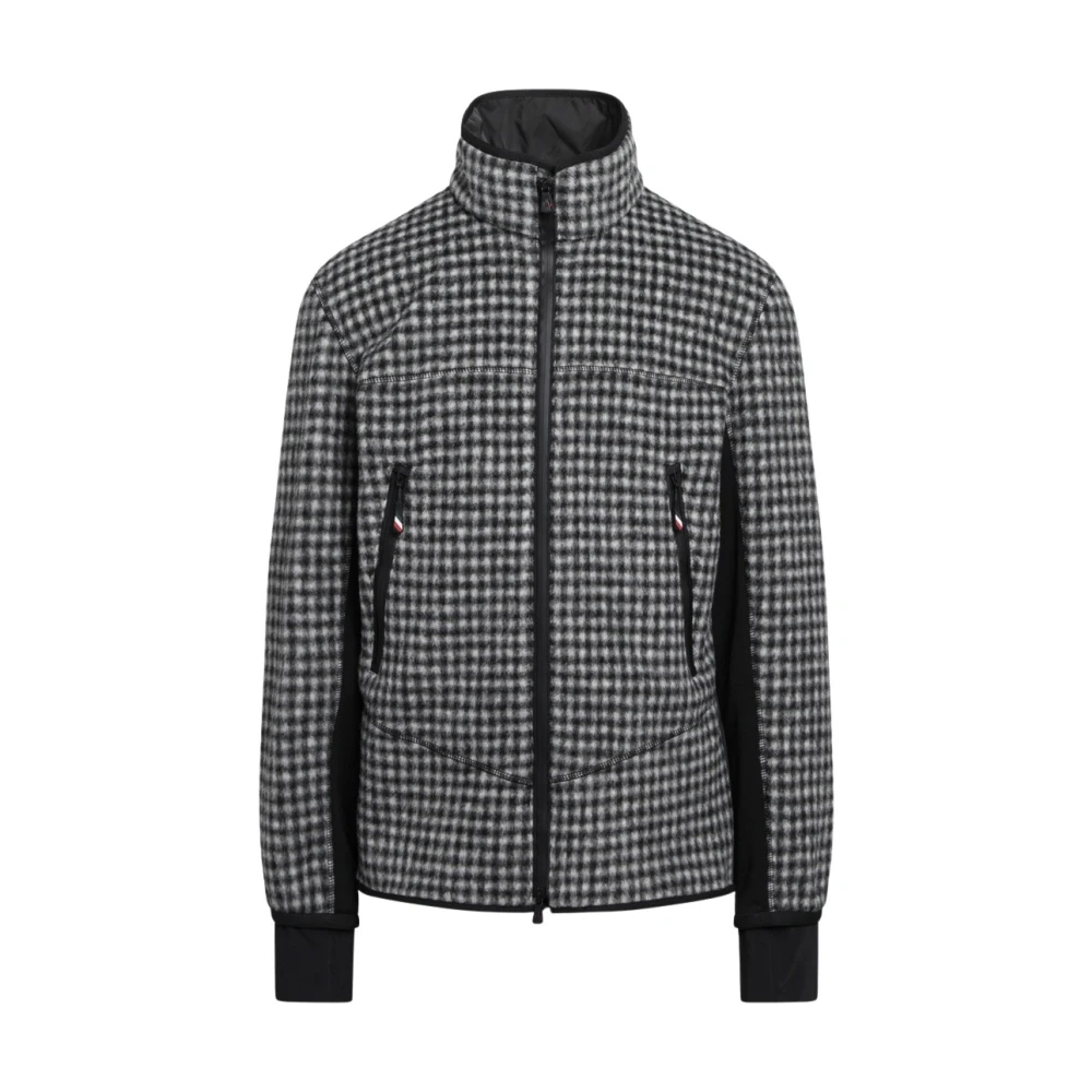 Moncler Zip-Up Cardigan - Male - Fleece Jackets - Gray - Xl - Sport