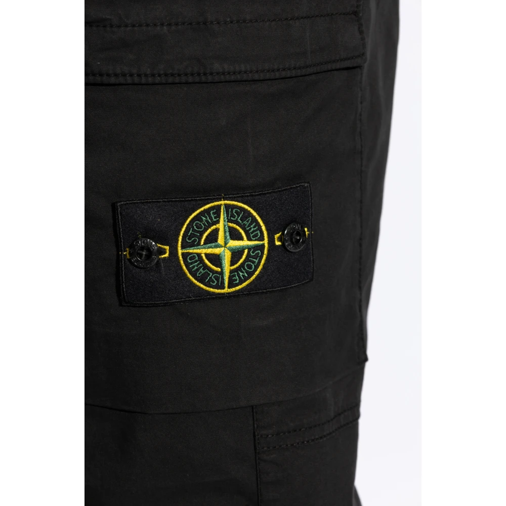 Stone Island Broek met zakken Black Heren