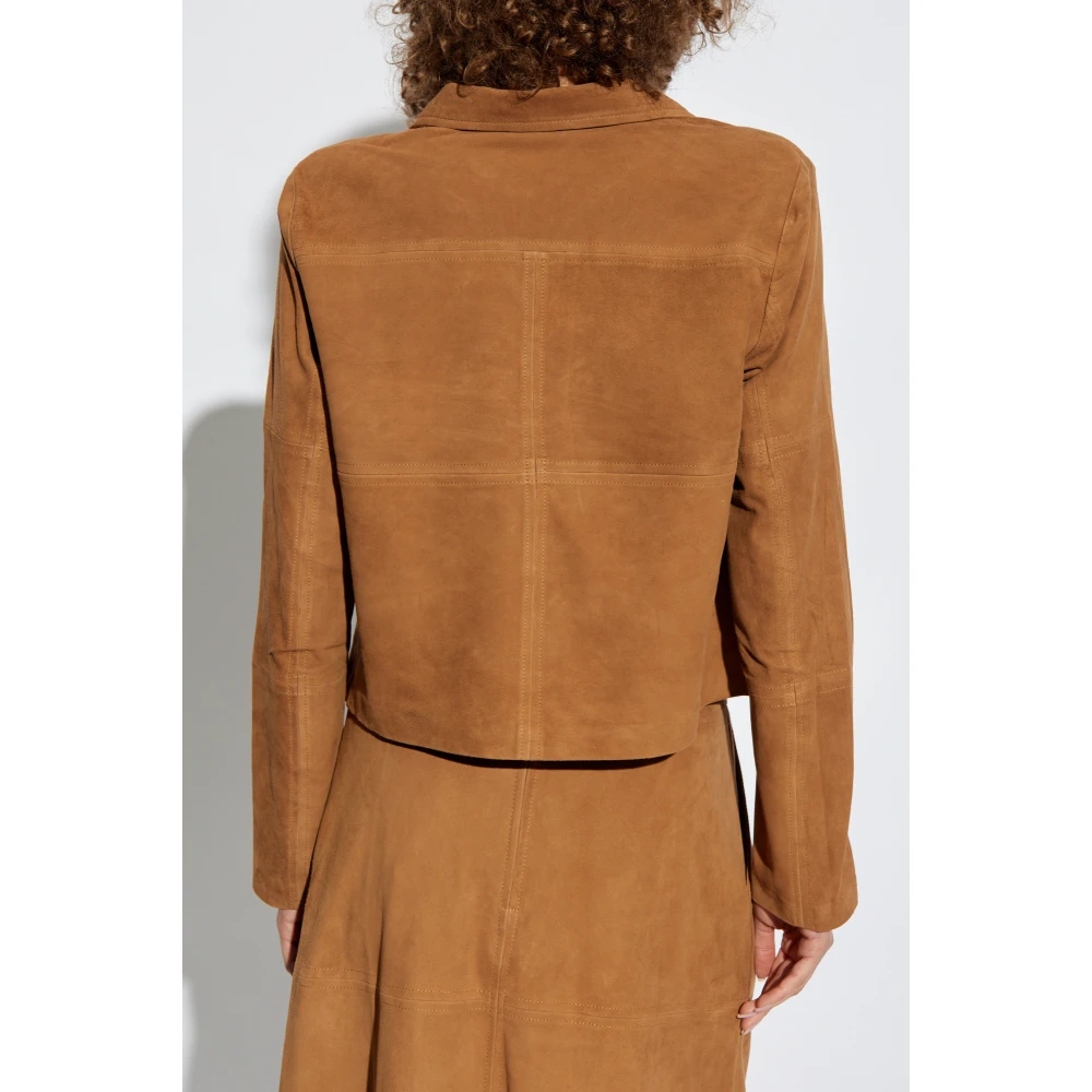 Munthe Suede top 'Finaz' Brown Dames