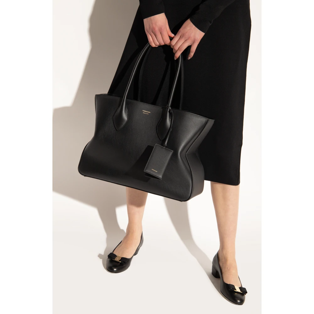 Salvatore Ferragamo Stella schoudertas Black Dames