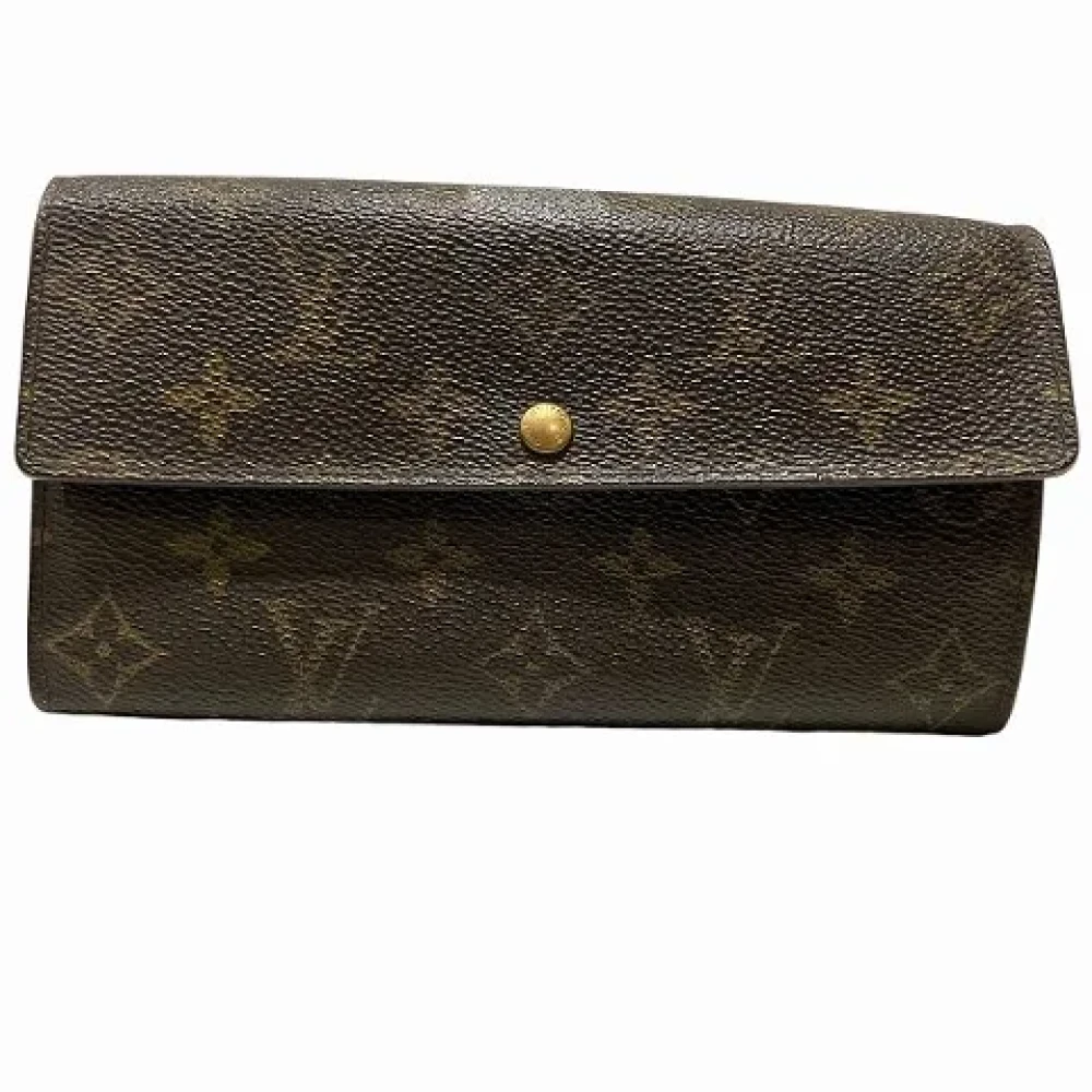 Louis Vuitton Vintage Pre-owned Canvas wallets Brown Dames