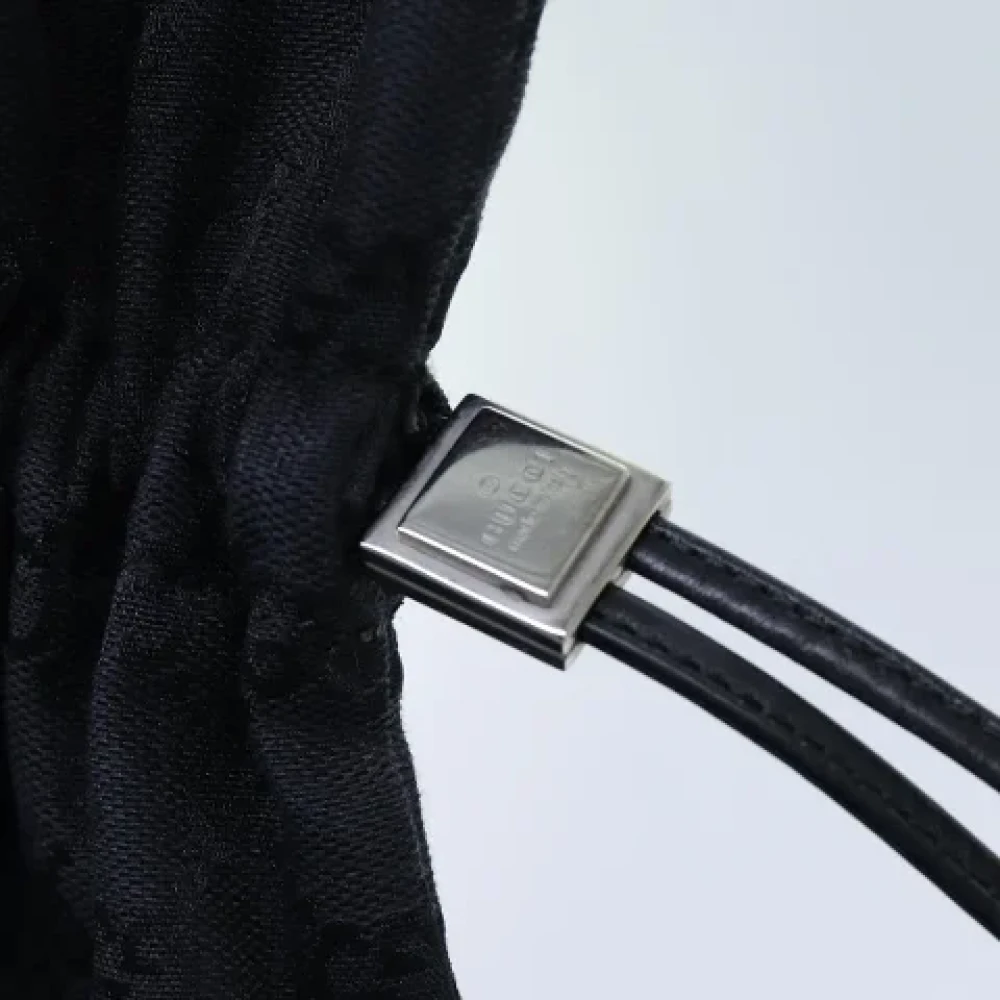 Gucci Vintage Pre-owned Canvas pouches Black Dames