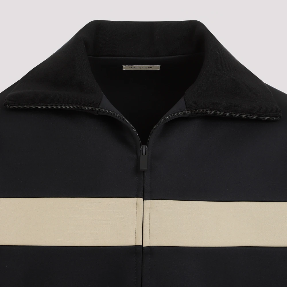 Fear Of God Zwarte Streep Track Jas Black Heren