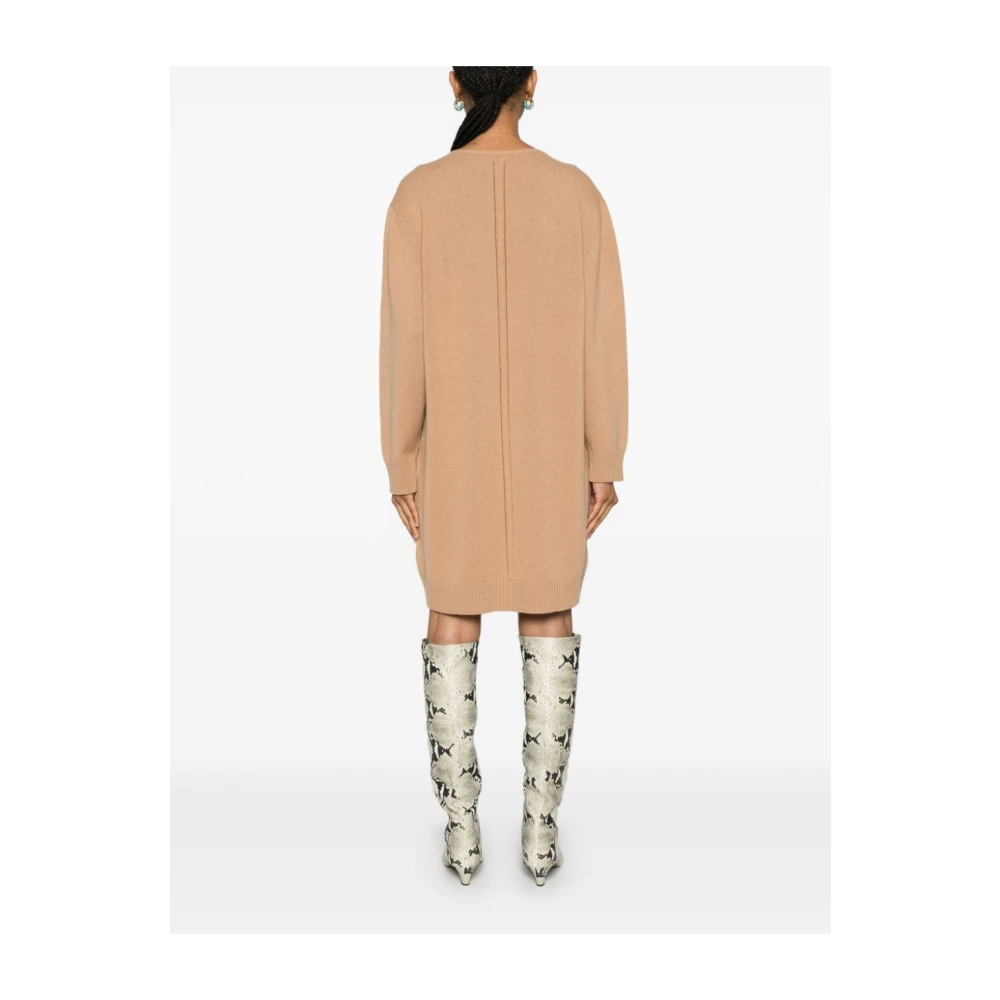 Fabiana Filippi Elegante Zijden Jurk voor Vrouwen Beige Dames