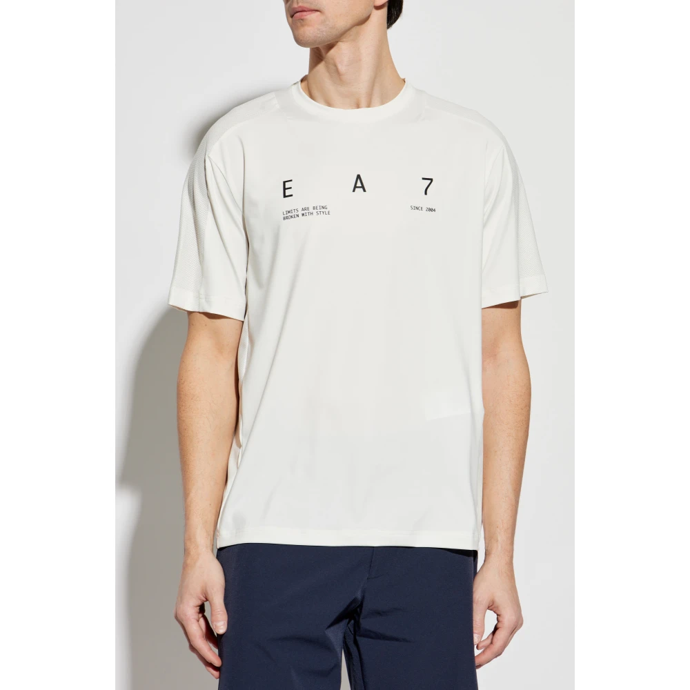 Emporio Armani EA7 T-shirt uit de collectie Beige Heren