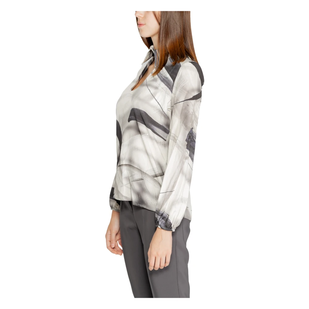 RINASCIMENTO Elegante Viscose Blouse Gray Dames