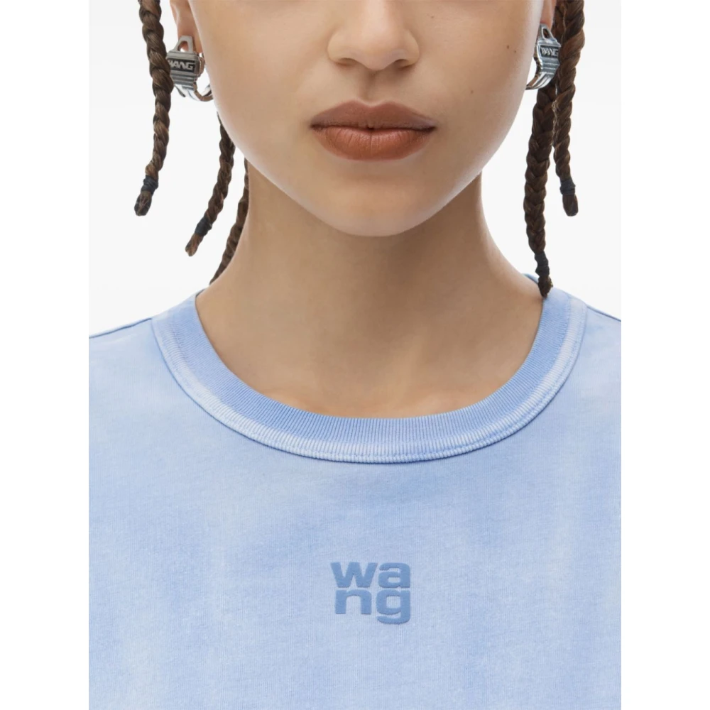 alexander wang Celeste T-shirts & Polo's voor vrouwen Blue Dames
