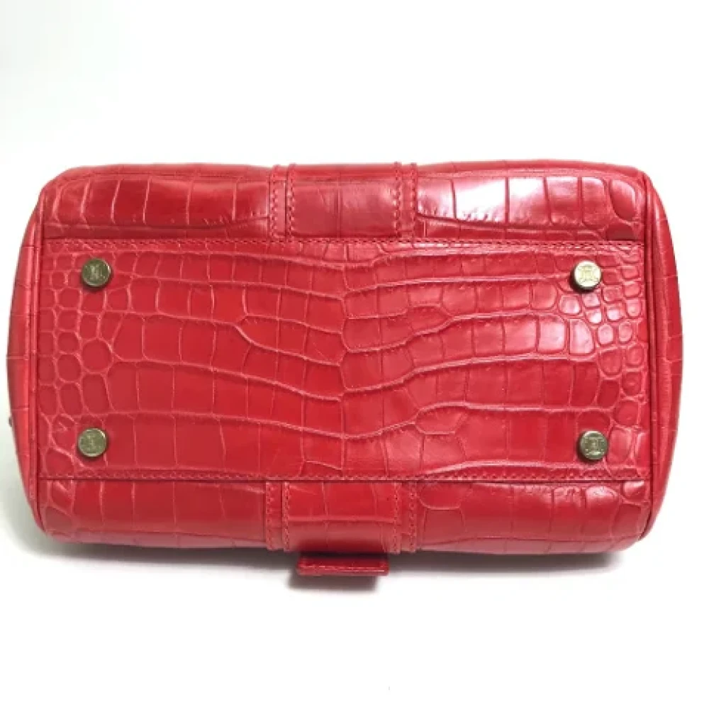Celine Vintage Pre-owned Leather handbags Red Dames
