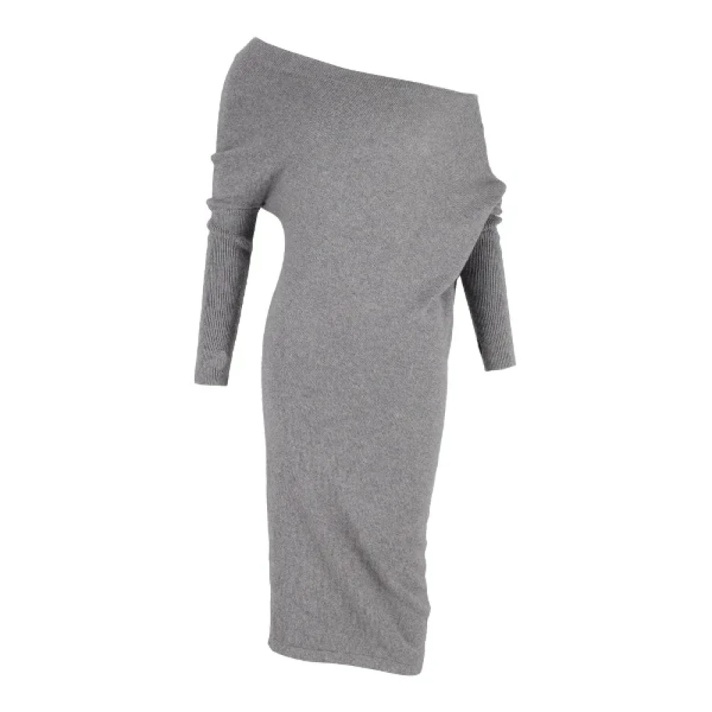 Tom Ford Pre-owned Cashmere dresses Gray Dames