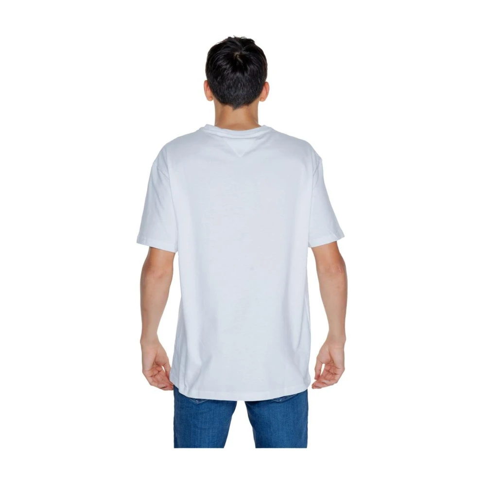 Tommy Jeans wit katoenen T-shirt White Heren