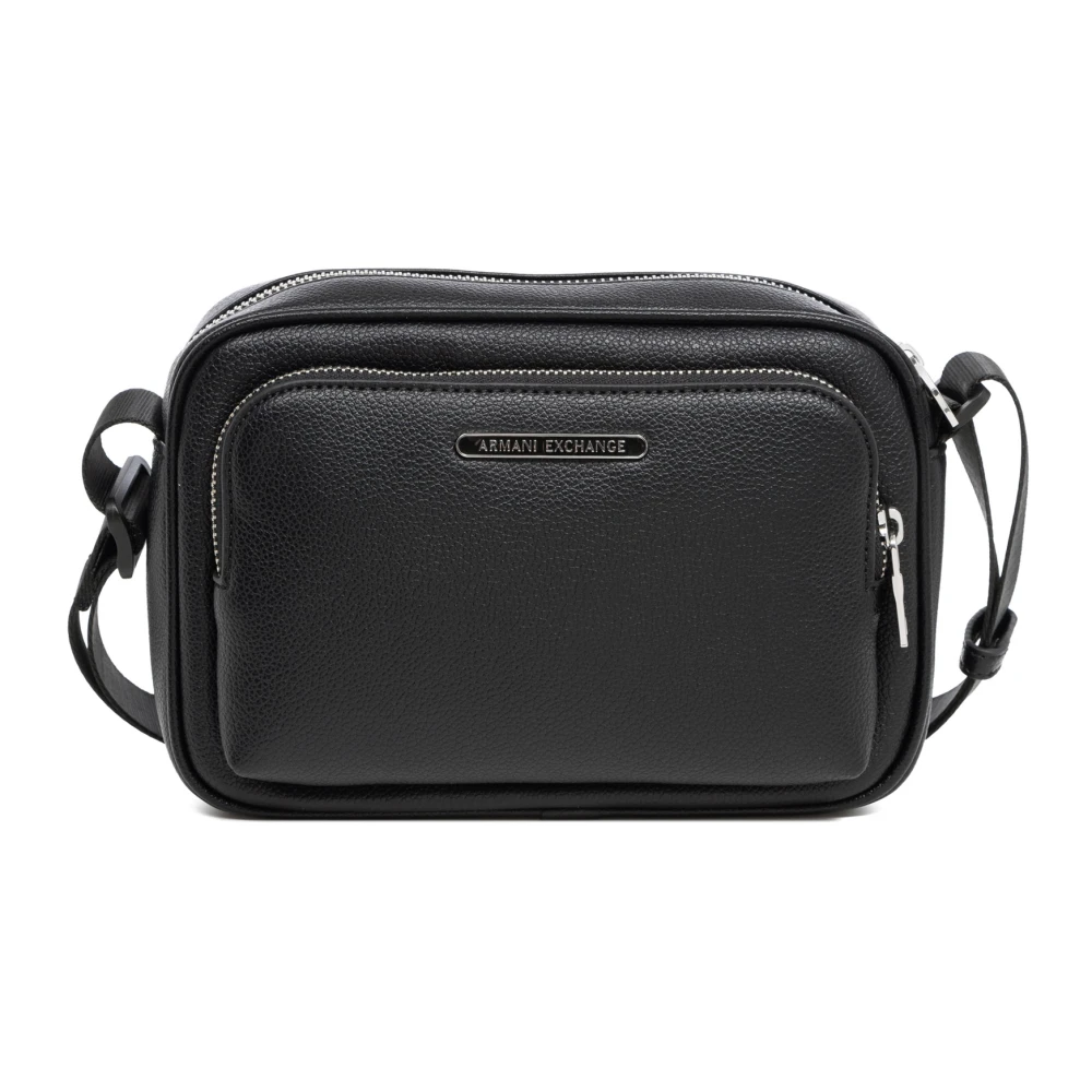 Armani Exchange Stijlvolle Crossbody Tas met Verstelbare Band Black Heren