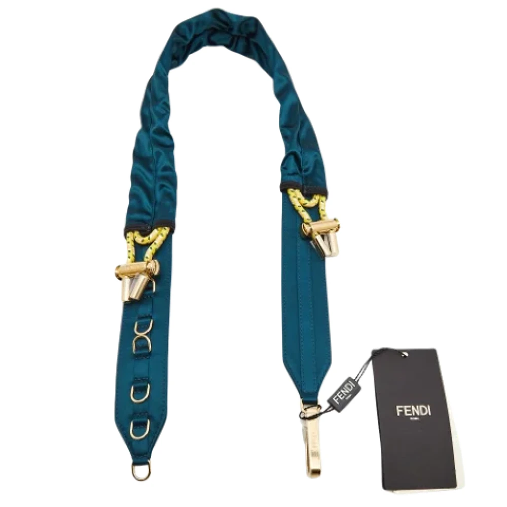 Fendi Vintage Pre-owned Satin belts Blue Dames