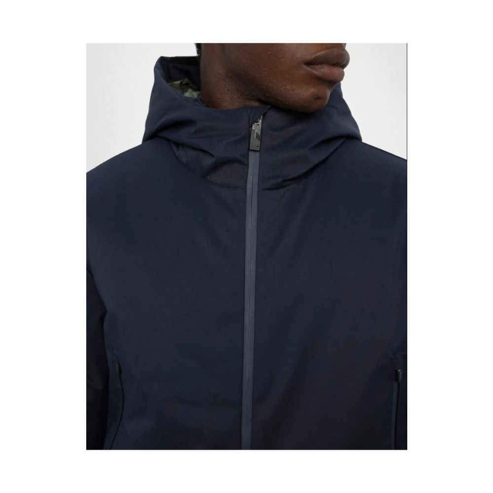 Emporio Armani EA7 Blauwe Hooded Ritsjas Blue Heren