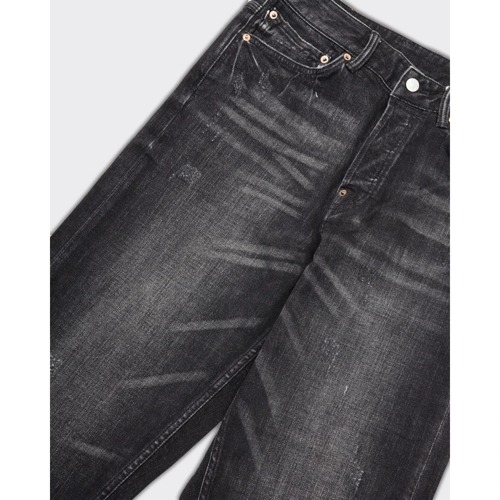 Evisu Meeuw Borduurwerk Vakantieprint Denim Black Heren