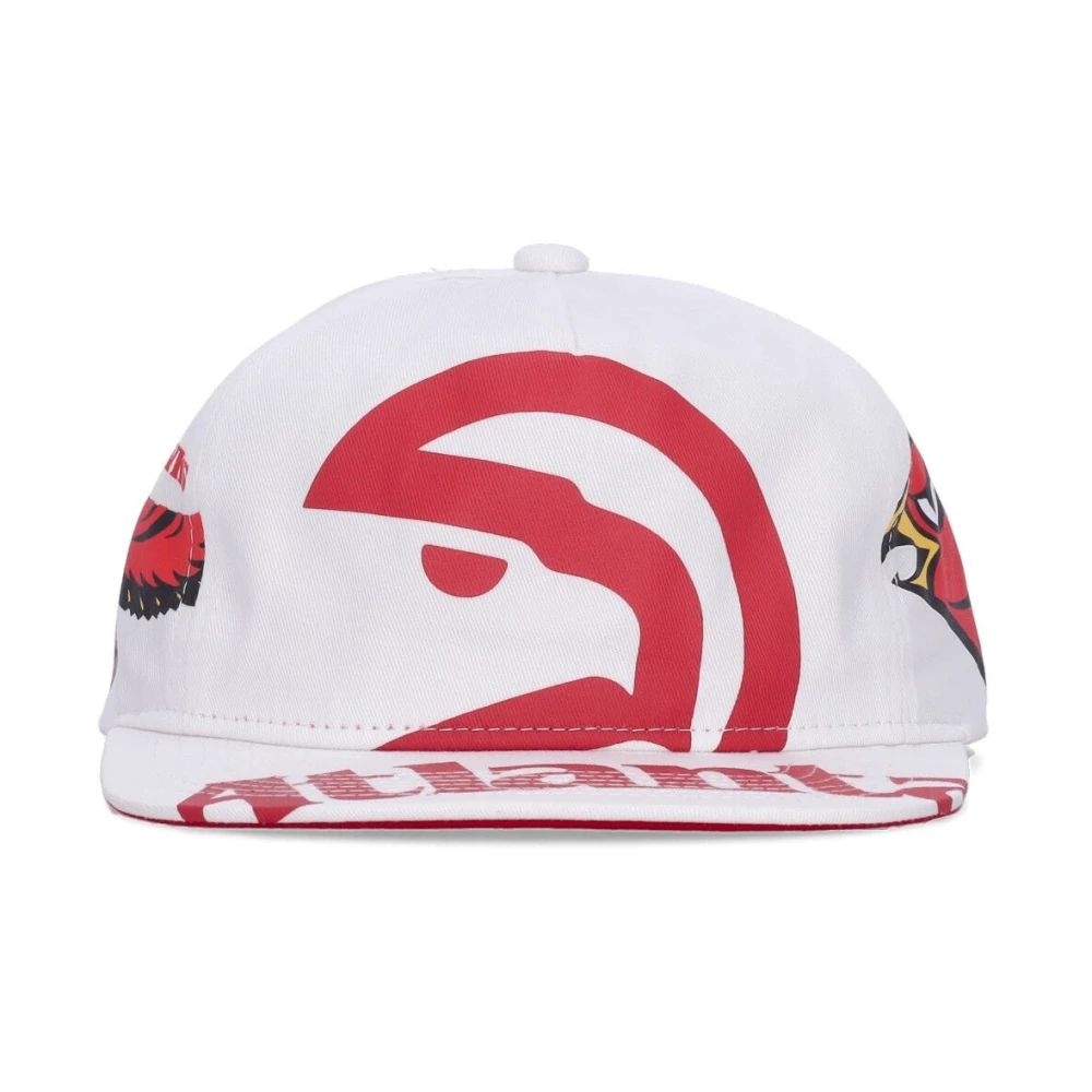 Mitchell & Ness Atlanta Hawks Platte Klep Pet White Heren