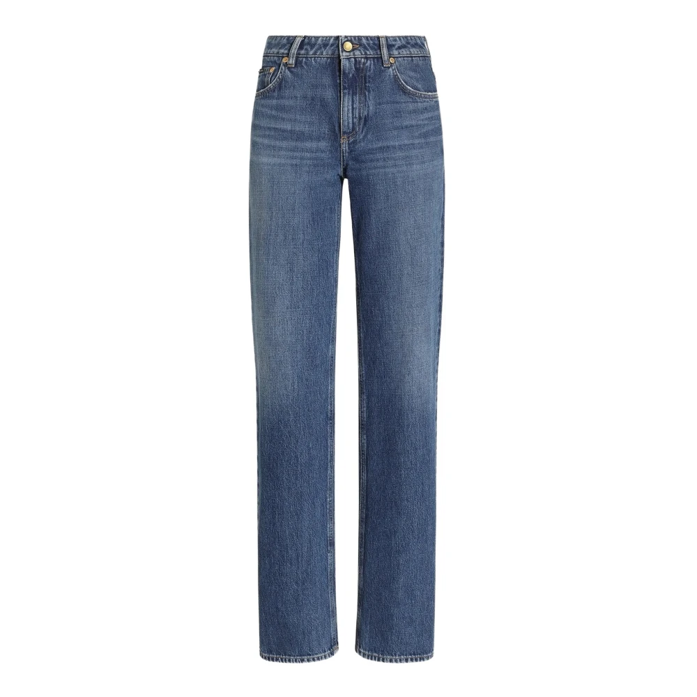 Dolce & Gabbana Straight Jeans - Female - Straight Fit Jeans - Blue - L - Jeans