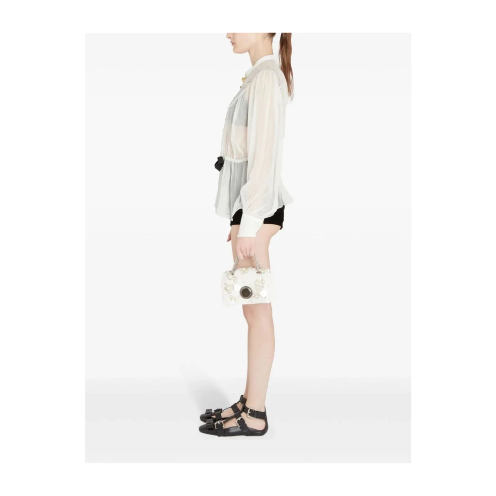 Giambattista Valli Ivoor Blouse met Stijl 1102 White Dames