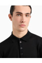 pull-polo-noir-avec-aigle-brode