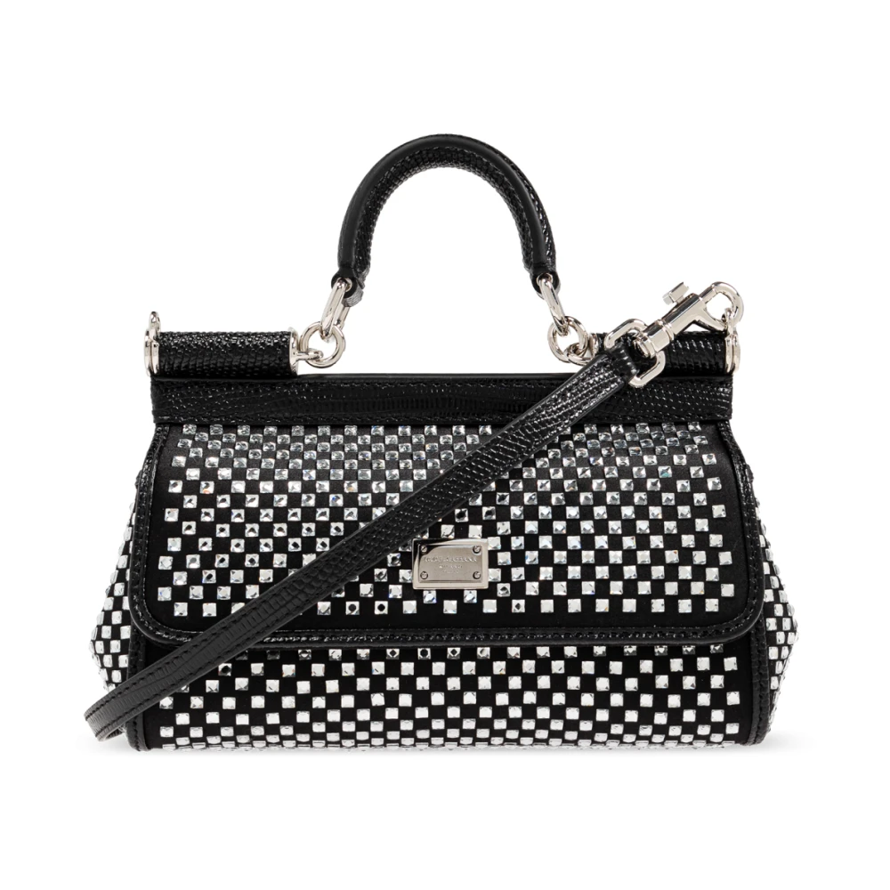Dolce & Gabbana Schoudertas Sicily Klein Black Dames