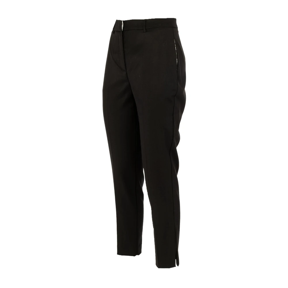 Manila Grace Elegante Chino Broek voor Dames Black Dames