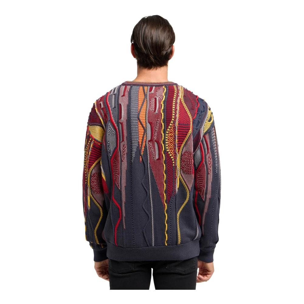 carlo colucci Tijdloze gebreide trui voor veelzijdige stijl Multicolor Heren
