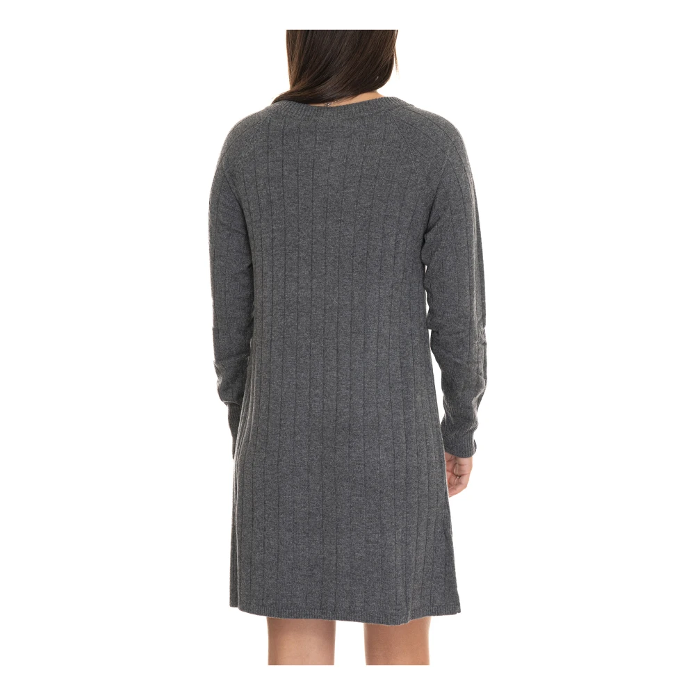 Pennyblack Sweaterjurk met Raglanmouwen en Knopen Gray Dames