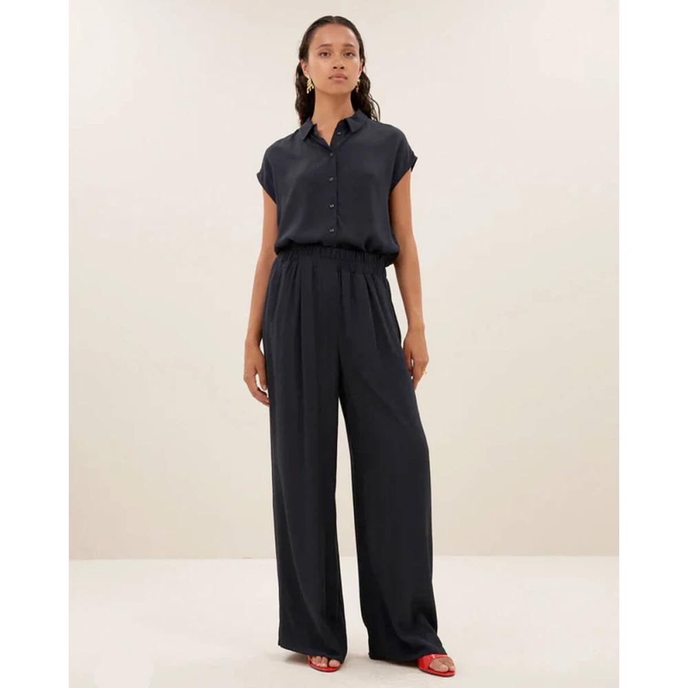 By-Bar Viscose Benji Broek Gray Dames