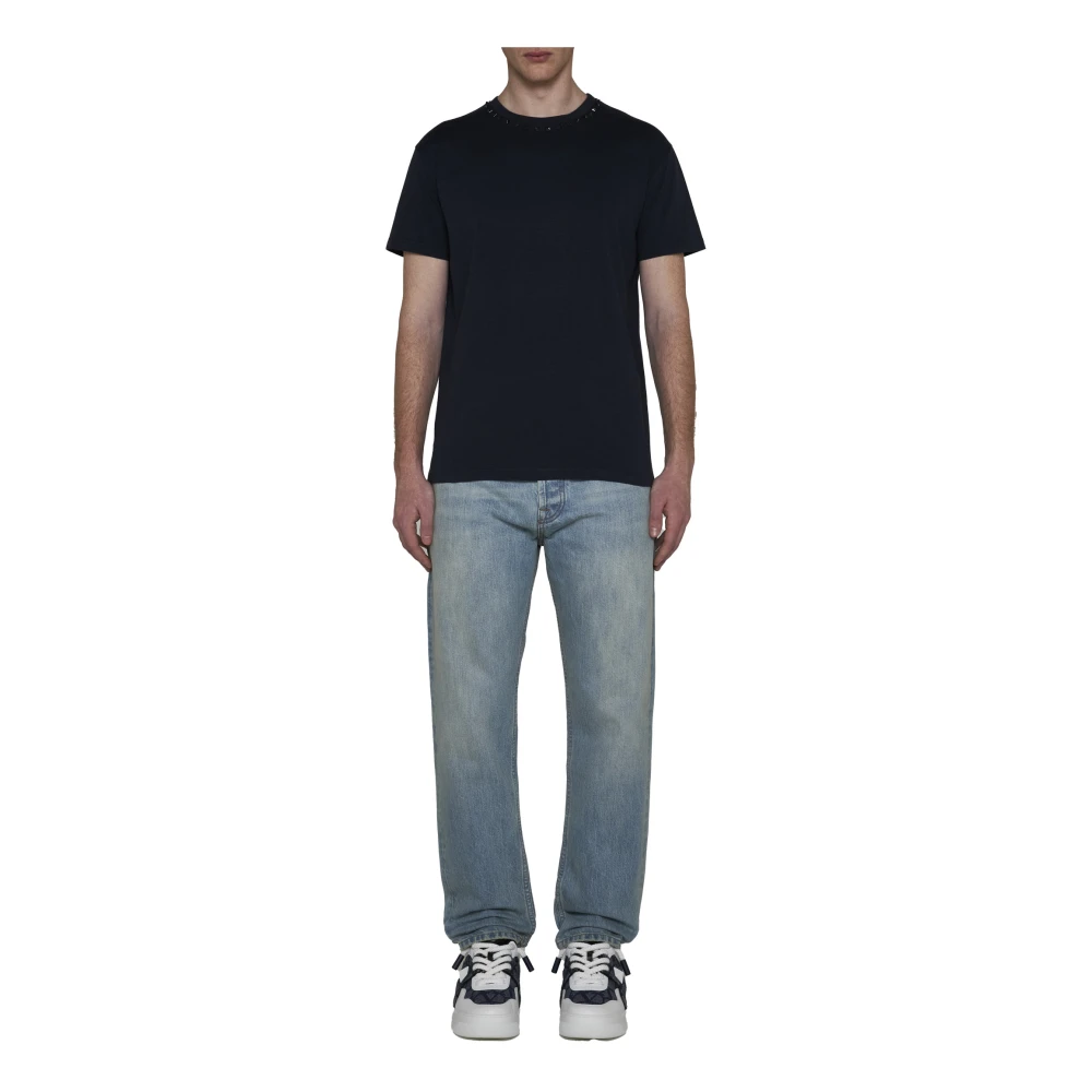Valentino Stijlvolle Jeans in Wit Blauw Blue Heren
