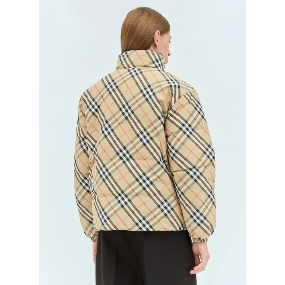 Burberry Geruite Omkeerbare Jas Beige Heren