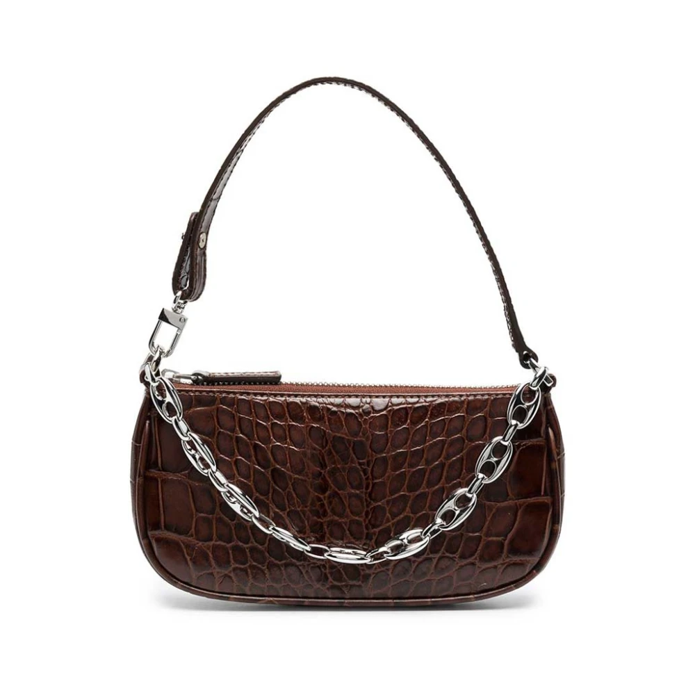 By Far Women's Brown Cowhide Leather Handbag - Handbags - One Size - Bags