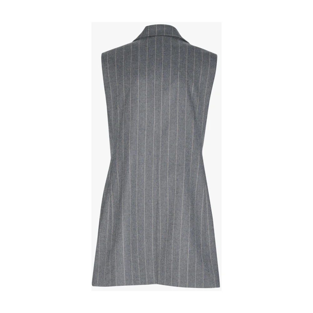 Manila Grace Oversized Grijze Sweater Jas Gray Dames