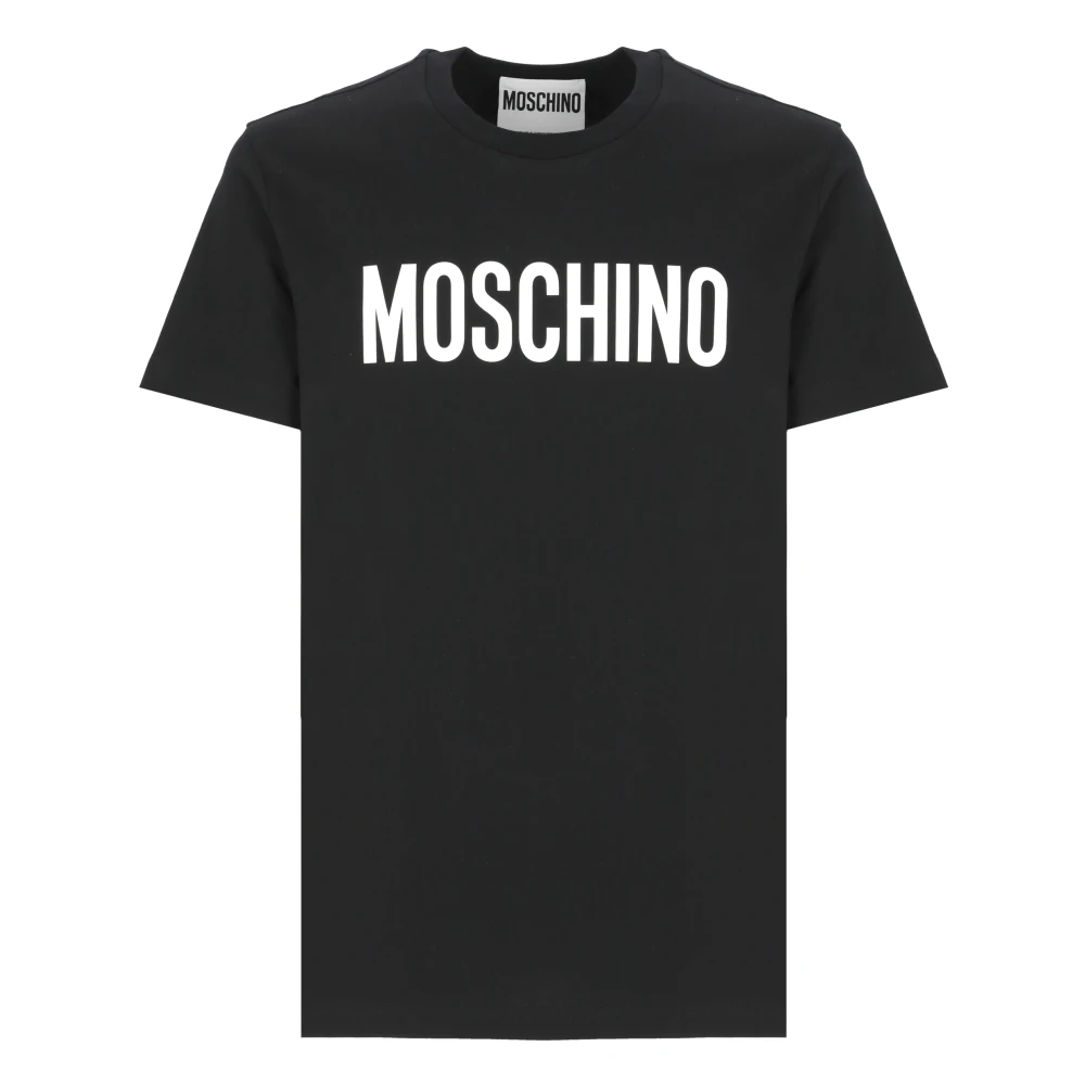 Moschino Men's Black Cotton T-Shirt With Logo
