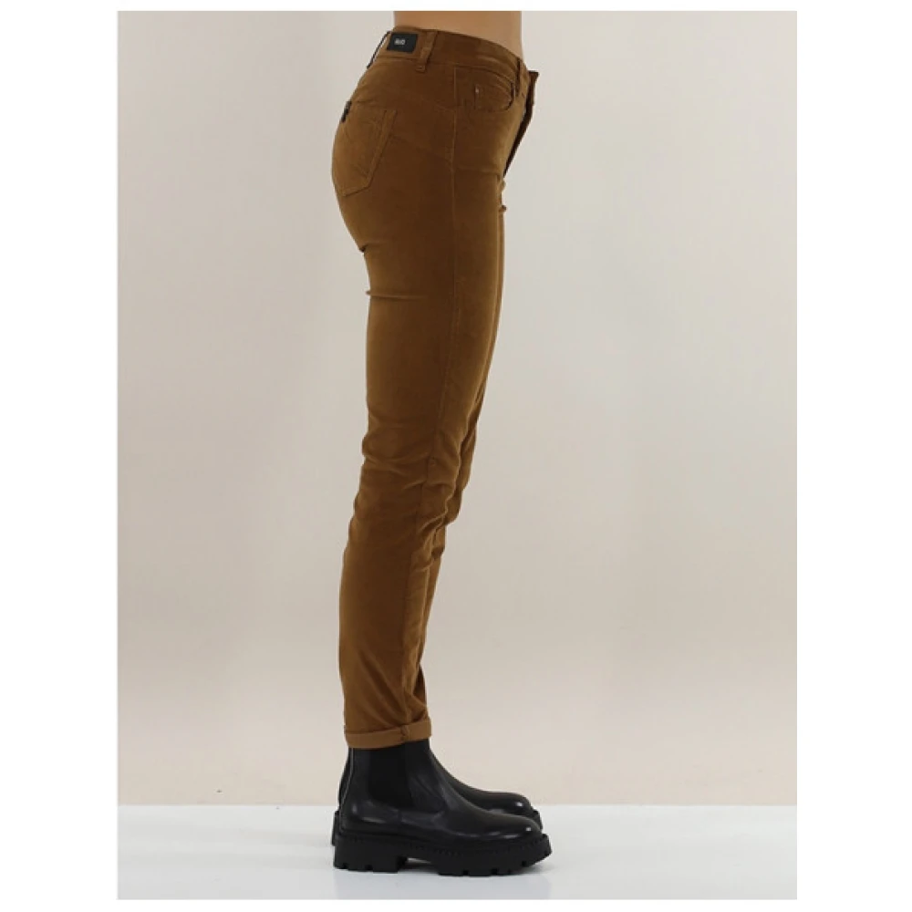 Liu Jo Divine Fluwelen Broek Brown Dames