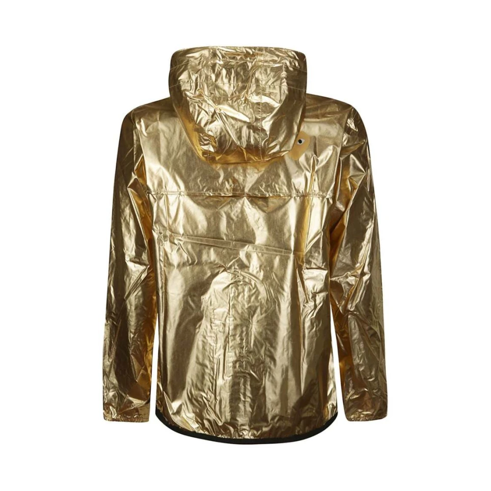 Comme des Garçons Play Metallic Heart Patch Hoodie Jas Yellow Heren