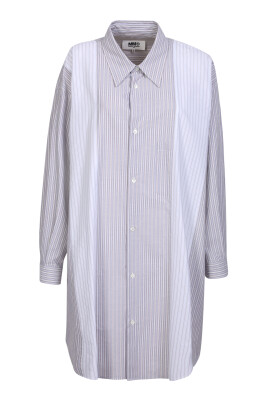 grey-striped-shirt-dress