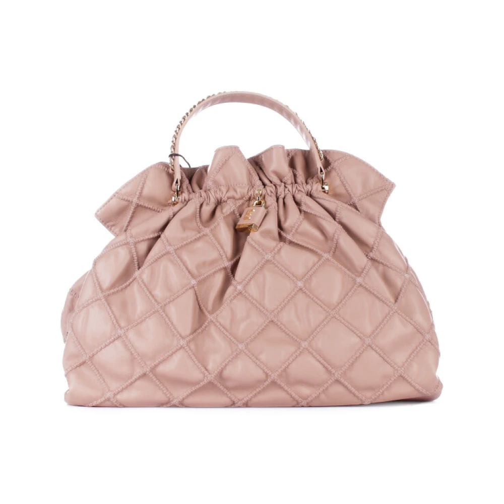 Ermanno Scervino Logo Front Clip Schoudertas Beige Dames