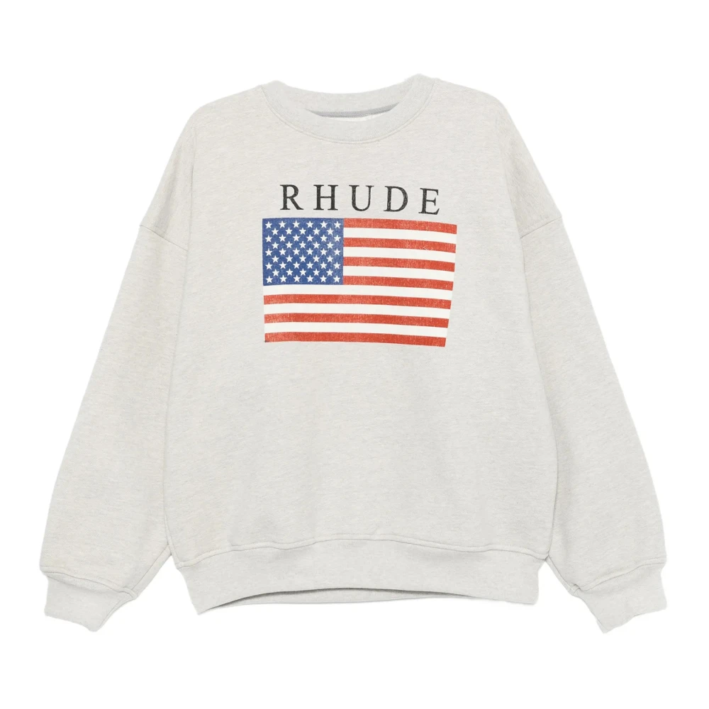 Rhude Men's Gray Jumpers Grey - Sweatshirts - L - Sweatshirts & Hoodies