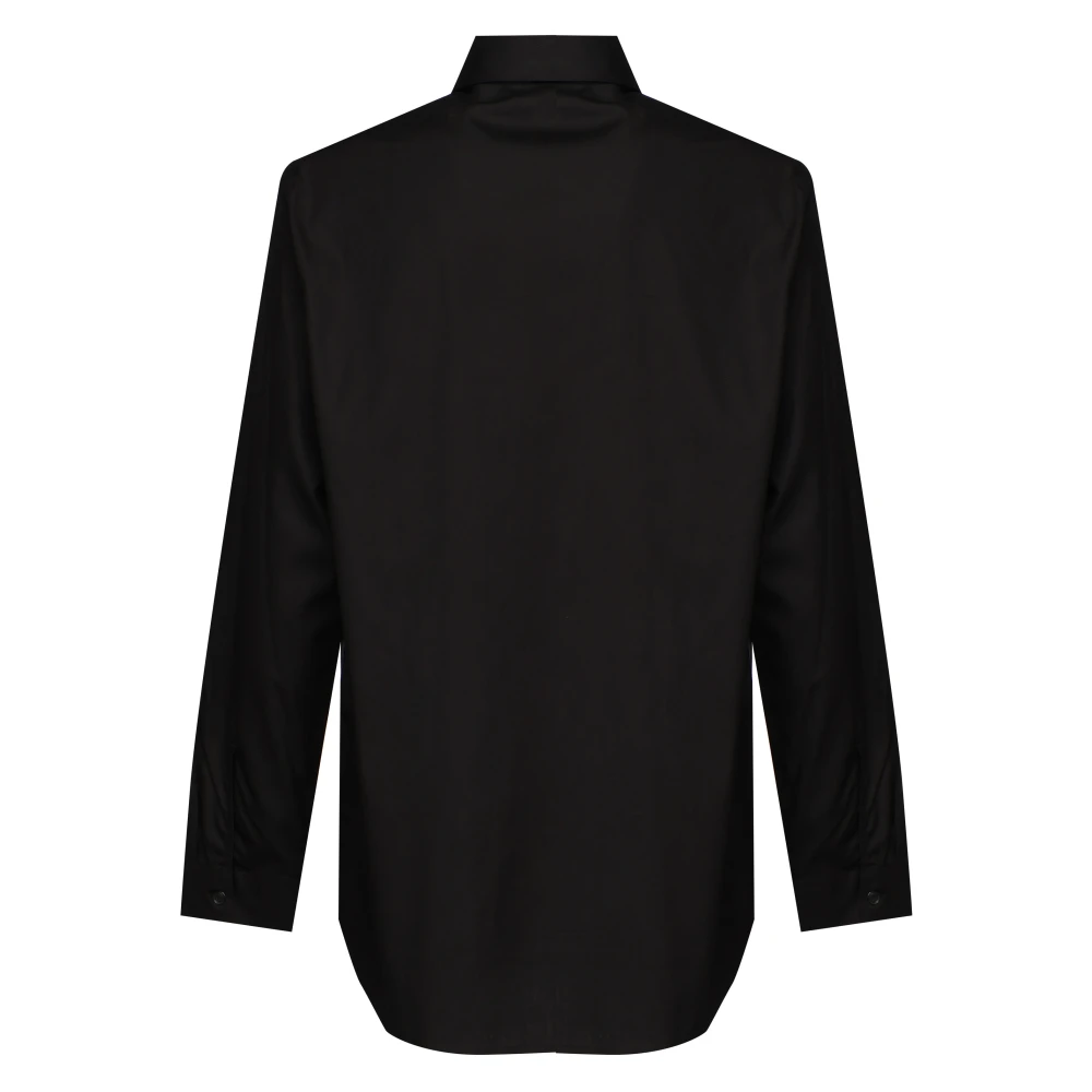 Diesel Zwarte Button-Up Shirt met Franse Kraag Black Heren