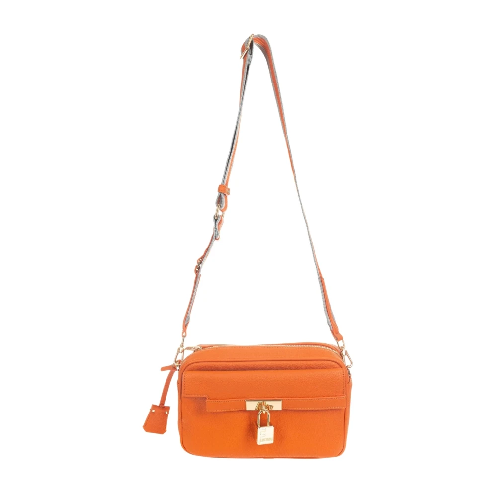 Fracomina Women's Orange Eco-Leather Shoulder Bag