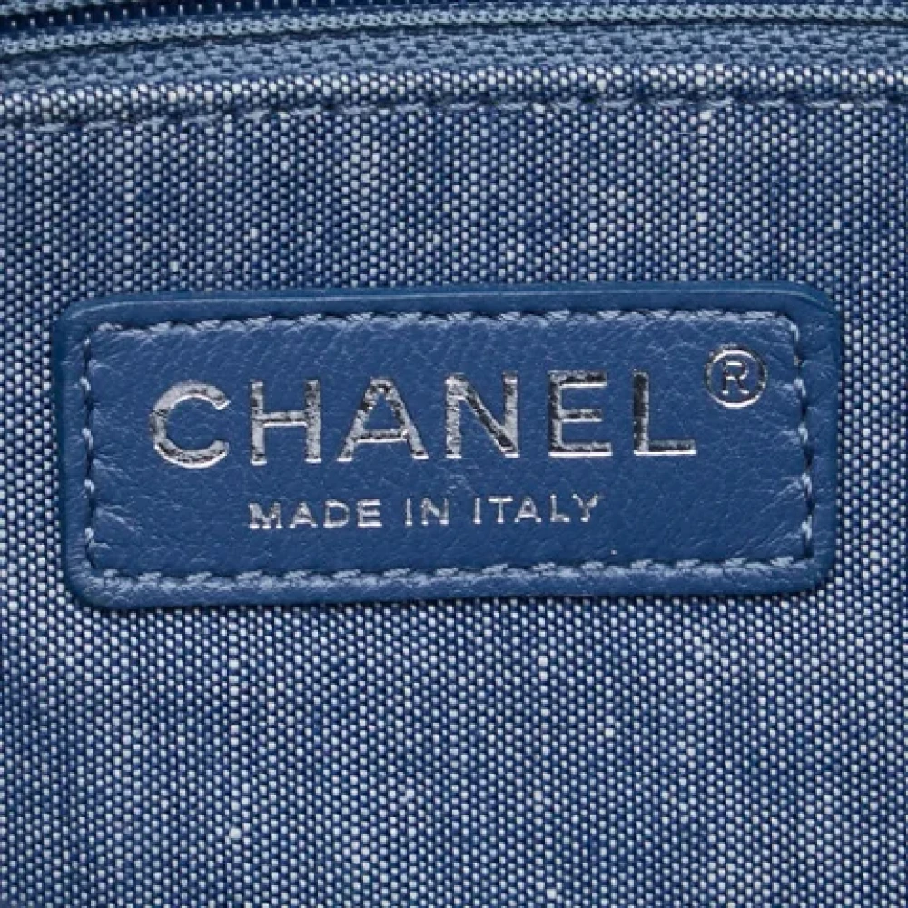 Chanel Vintage Pre-owned Denim chanel-bags Blue Dames