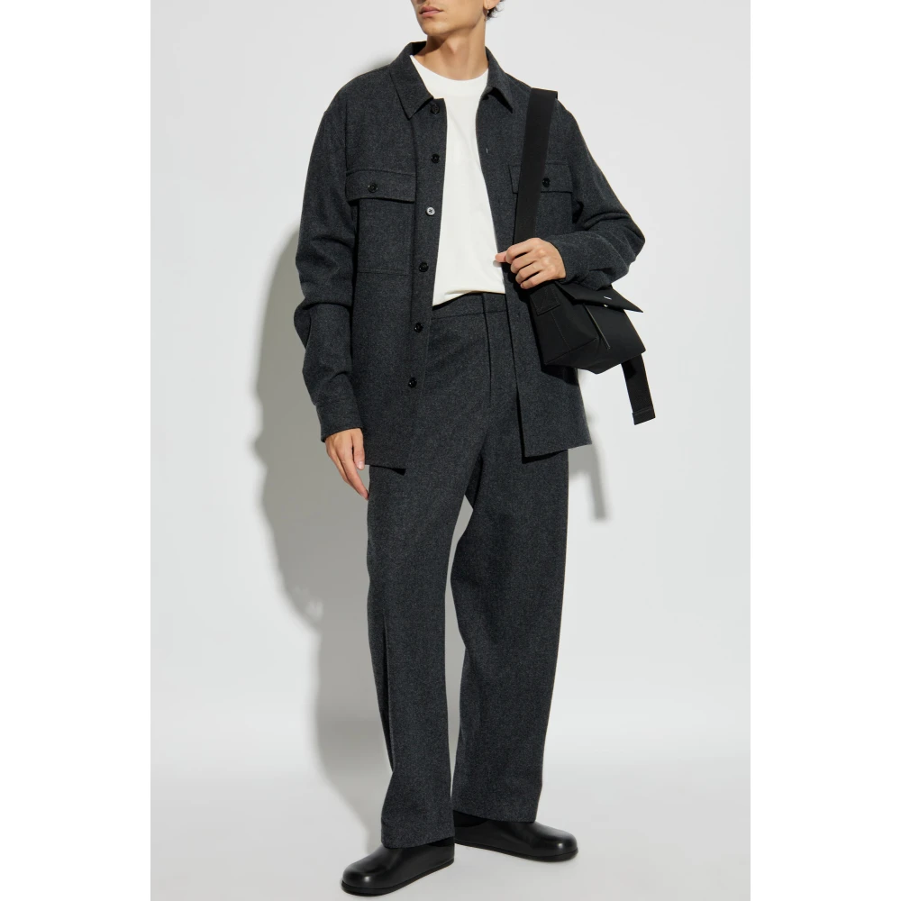 Jil Sander Wollen broek Gray Heren