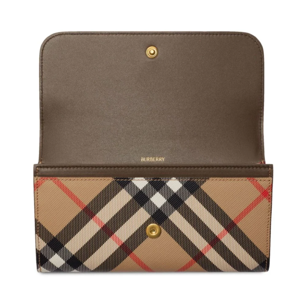 Burberry Klassieke Beige Portemonnee met Kaartsleuven Beige Dames