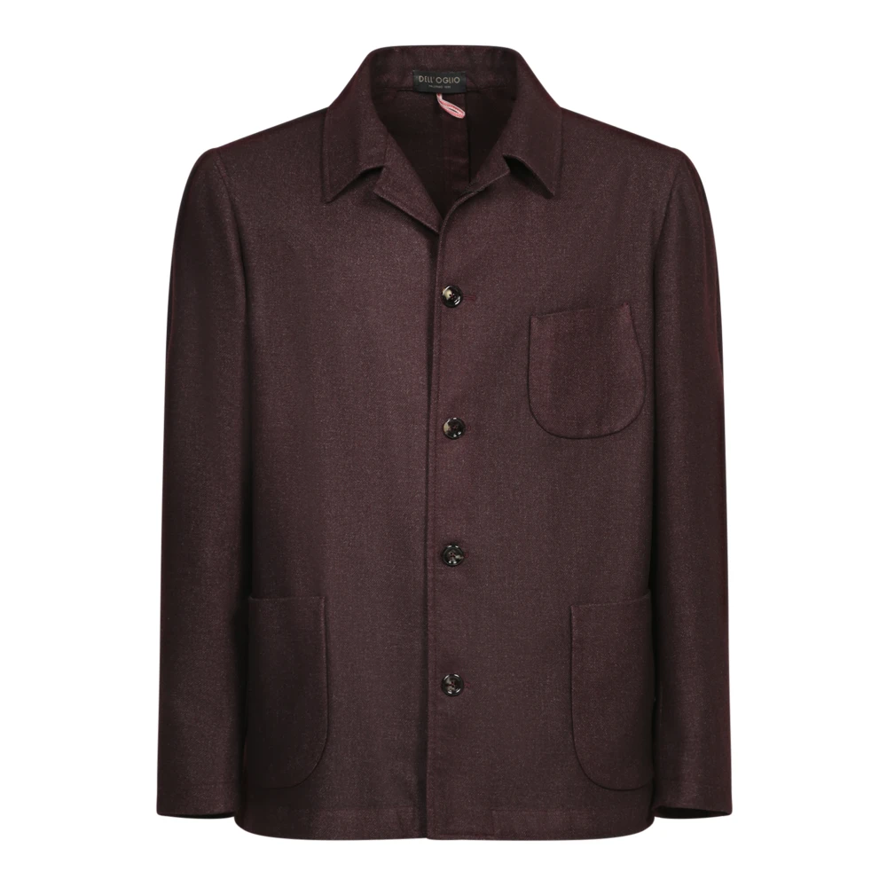 Dell'oglio Bordeaux Blazer Elegante Stijl Brown Heren