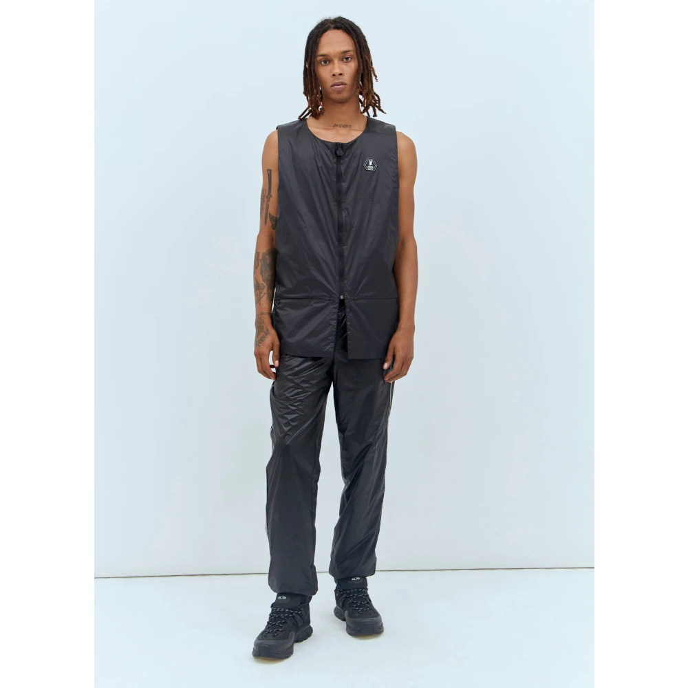 Puma Lichtgewicht vest met logoplaquette Black Heren