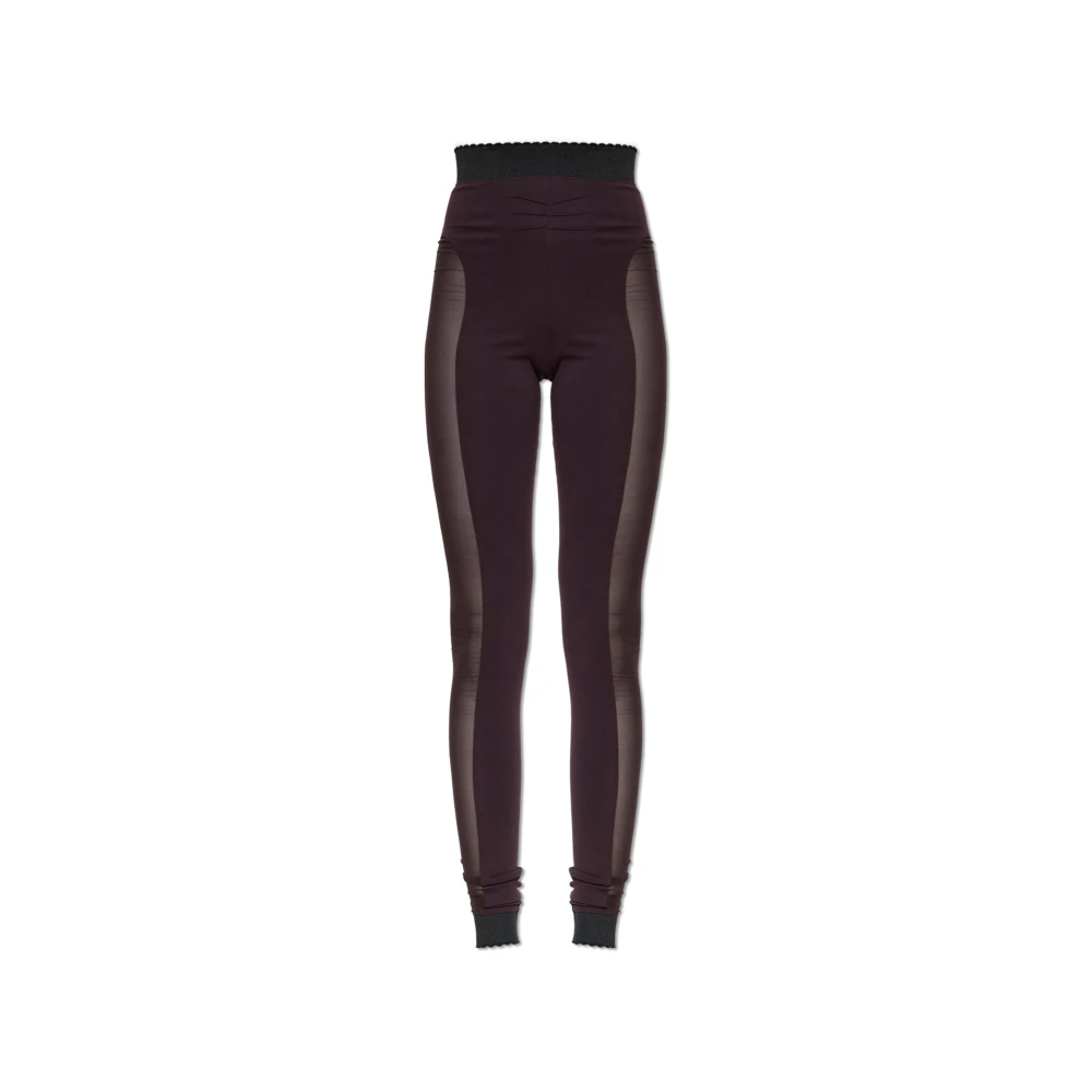 The Attico , Leggings, Female, Red, S, Logo Leggings
