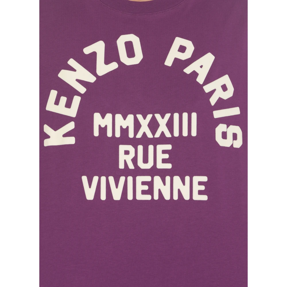 Kenzo Stijlvolle Paarse Katoenen T-shirt voor Vrouwen Purple Dames