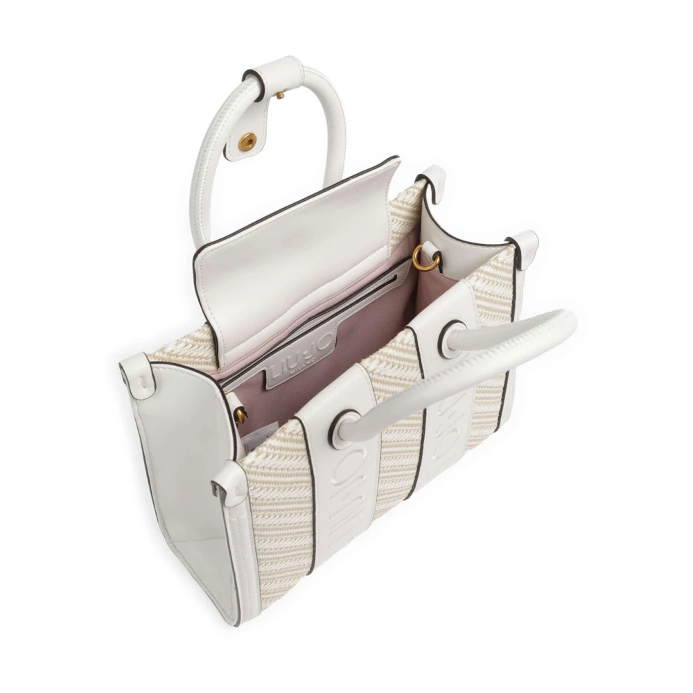 Liu Jo Beige Handtas met Metalen Details Beige Dames